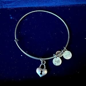 Cute Alex and ani heart lock bracelet